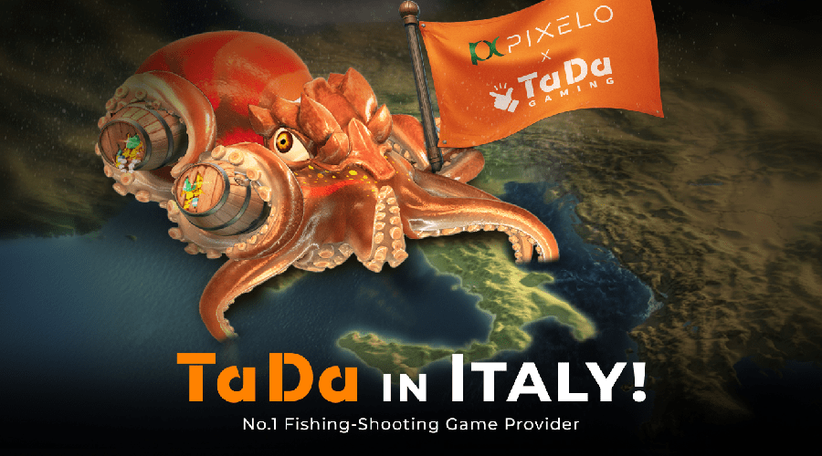 TaDa Gaming collaborates with Pixelo to launch in Italy.